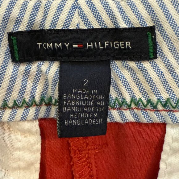 Tommy Hilfiger Nantucket Red Chino‎ Cropped Pants Size 2 - Picture 7 of 8